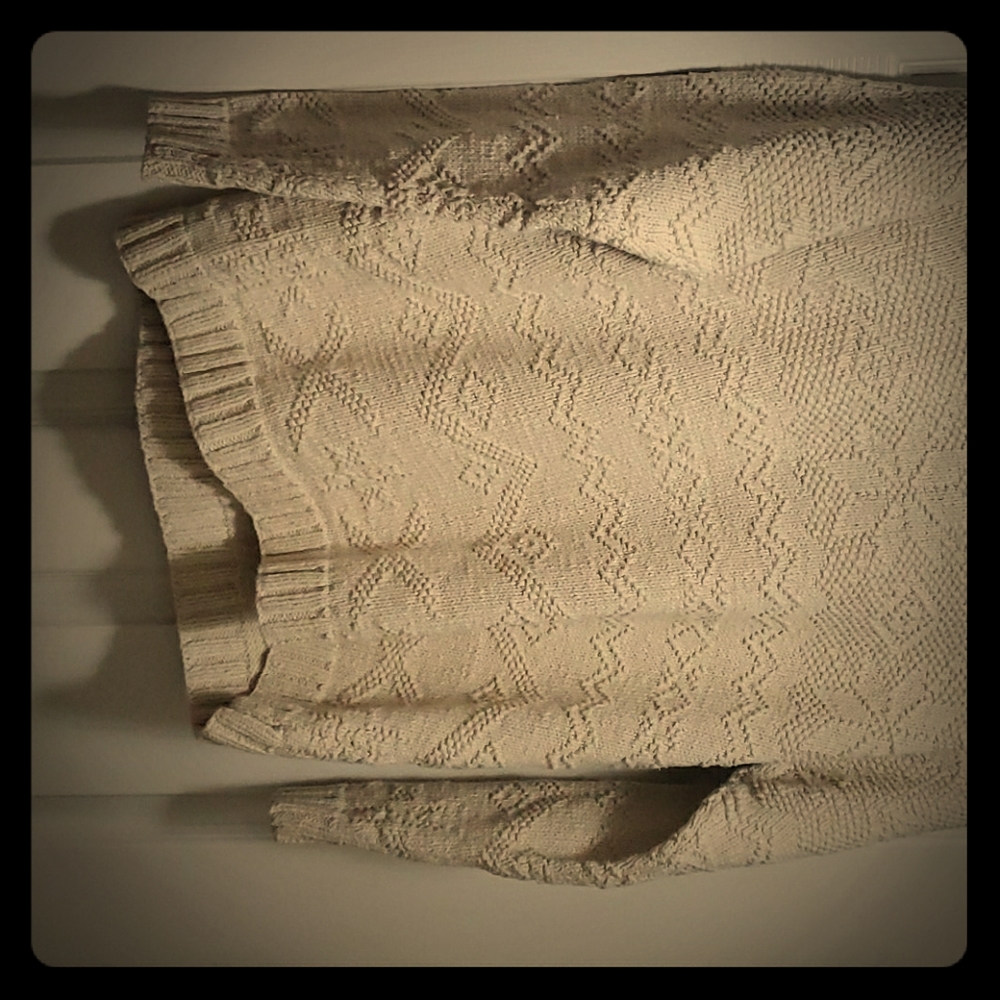 Exclusive hand knit, Ralph Lauren heavy sweater